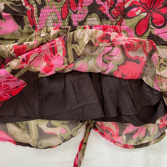 FREE PEOPLE Kyle Printed tunic top /smocked beach halter, SMALL, NWOT - Picture 13 of 13